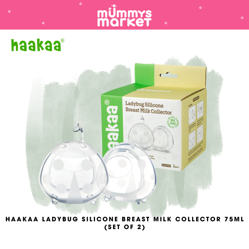Haakaa Ladybug Silicone Breast Milk Collector 75ml (Set of 2)